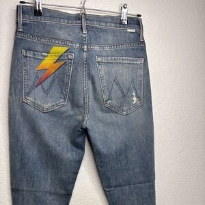 MOTHER Jeans The Stunner Lightning Bolt size 26
